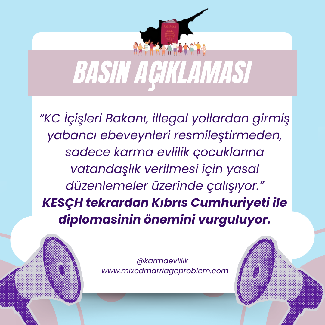 “KC İçişleri Bakanı, illegal yollardan girmiş yabancı ebeveynleri resmileştirmeden, sadece karma evlilik çocuklarına vatandaşlık verilmesi